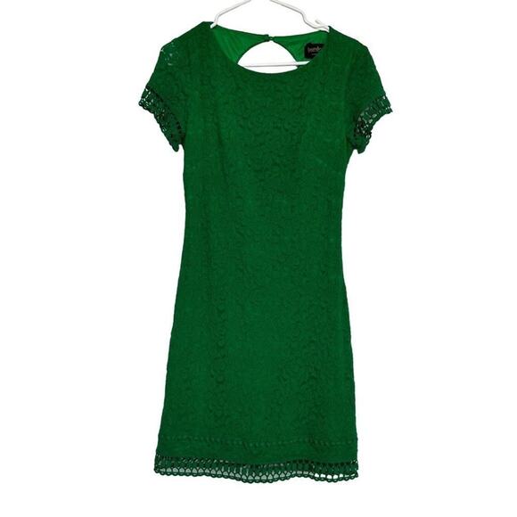 Laundry By Shelli Segal Lace Sheath Dress in Green, Size 2 - Picture 2 of 8